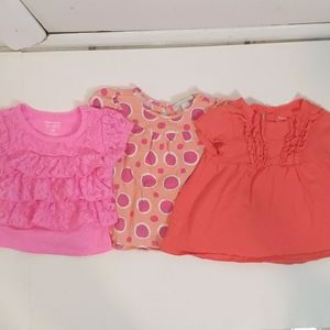 Bundle 12 months short sleeve shirts